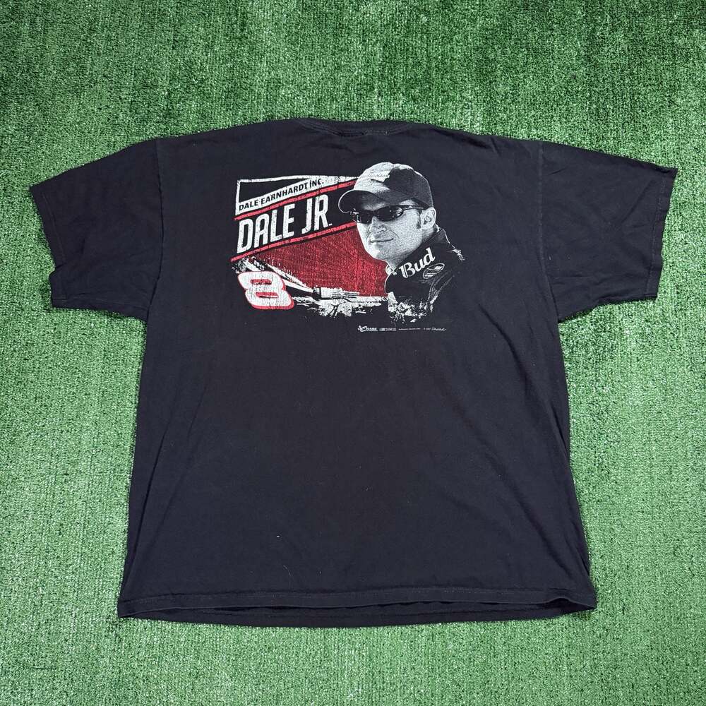 2000s Dale Earnhardt Jr Budweiser Nascar Racing Chase Authentics  T-Shirt XXL